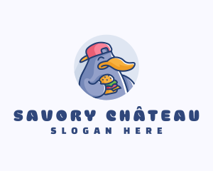 Platypus Burger Hamburger logo design