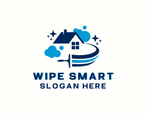 Residential Cleaning Wiper logo design