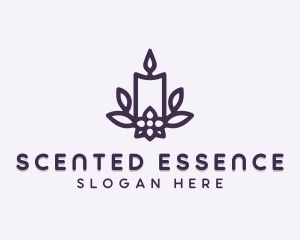 Floral Scented Candle logo design