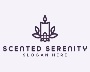 Floral Scented Candle logo design