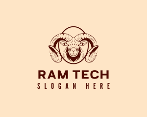 Wild Goat Ram logo design