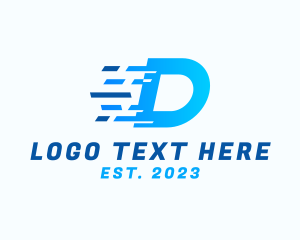 Digital Tech Letter D logo