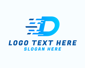 Digital Tech Letter D Logo