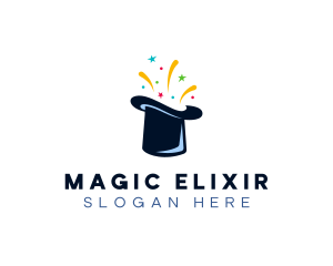 Magic Top Hat Performer logo design