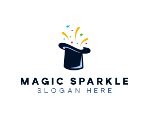 Magic Top Hat Performer logo design