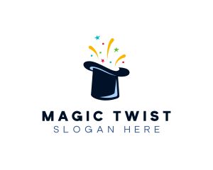 Magic Top Hat Performer logo design