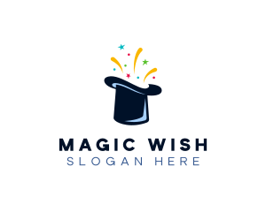 Magic Top Hat Performer logo design