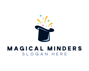 Magic Top Hat Performer logo design