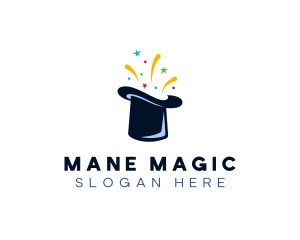 Magic Top Hat Performer logo design