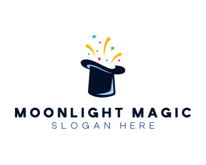 Magic Top Hat Performer logo design