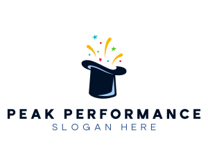 Magic Top Hat Performer logo design