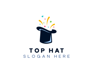 Magic Top Hat Performer logo design