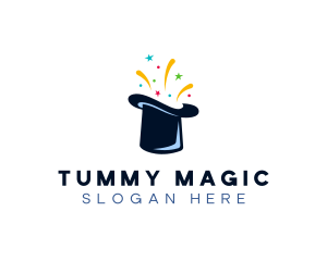 Magic Top Hat Performer logo design