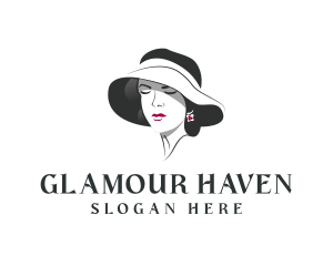 Beautiful Hat Female logo design