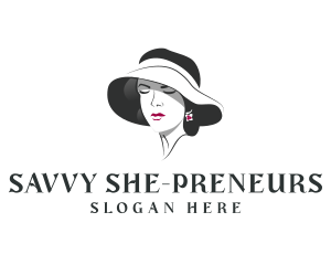 Beautiful Hat Female logo design