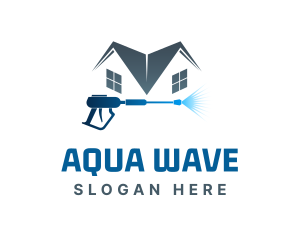 House Water Cleaning logo design