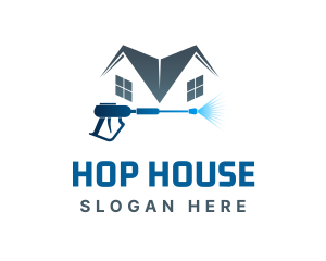 House Water Cleaning logo design