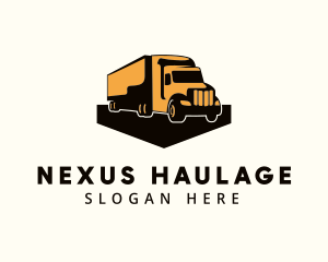 Trailer Truck Logistic logo design