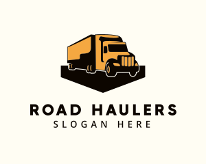 Trailer Truck Logistic logo design