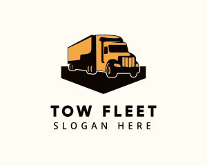 Trailer Truck Logistic logo design