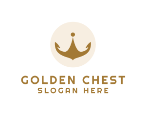 Elegant Golden Crown logo design