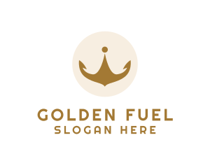 Elegant Golden Crown logo design