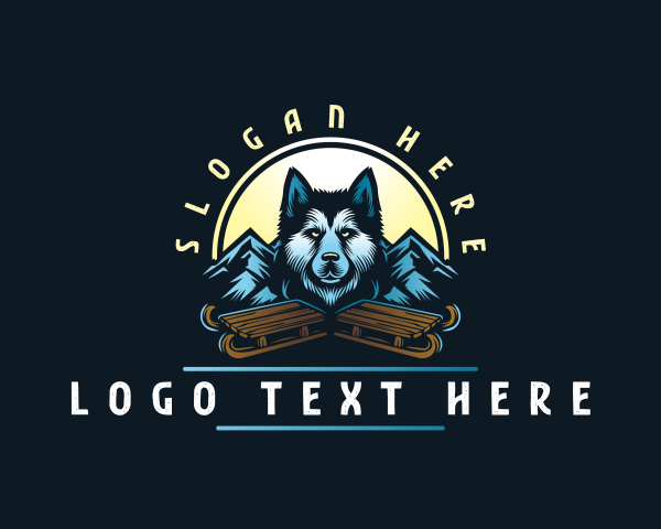 Sled logo example 4