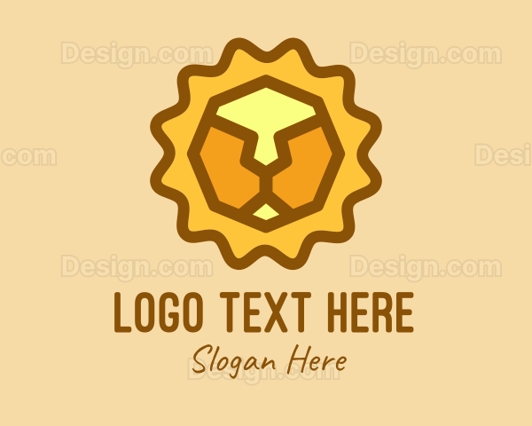 Geometric Lion Head Logo