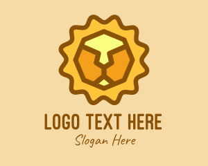 Geometric Lion Head Logo