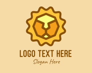 Geometric Lion Head logo