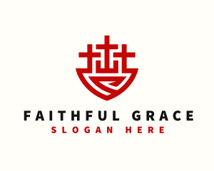 Cross Church Heaven Fellowship logo design