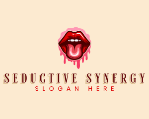 Woman Seductive Lips logo design