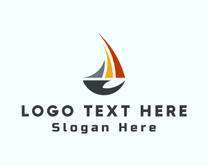 Sailboat Travel Hand logo