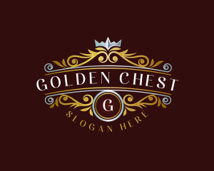 Elegant Crown Crest logo design