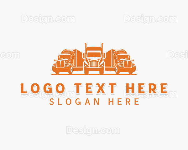 Logistics Delivery Truck Logo