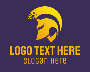 Golden Helmet Pixel logo