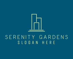 Minimalist Apartment Complex logo design