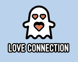 Spooky Love Ghost logo design