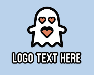 Passion - Spooky Love Ghost logo design