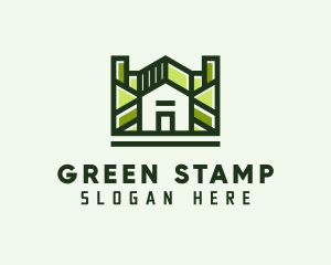 Green Residential House logo design