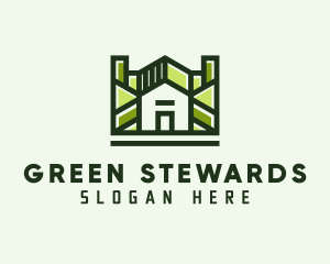 Green Residential House logo design