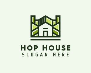 Green Residential House logo design