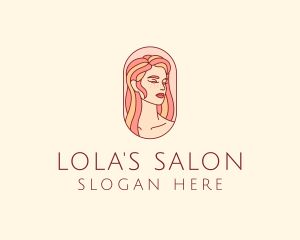 Feminine Hair Salon  logo design