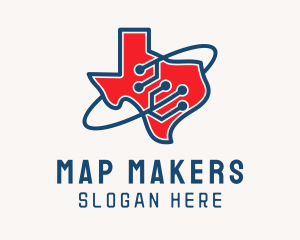 Texas Digital Circuit logo design