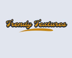 Retro Cursive Funk Wordmark logo design