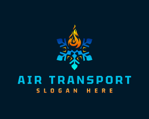 Heating Air Condition Hvac logo design