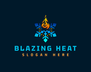 Heating Air Condition Hvac logo design