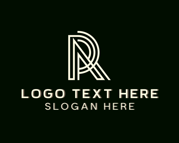 Letter Ar logo example 4