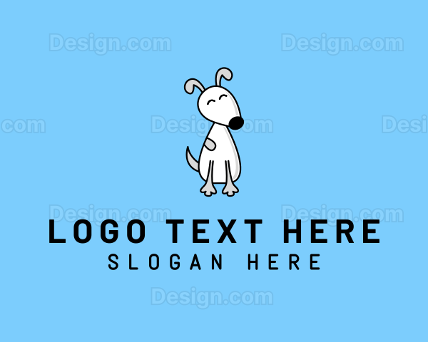 Cute Puppy Pet Logo