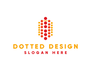 Modern Dotted Network logo design